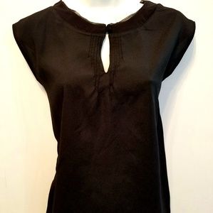 New York & Co Small Black Sleeveless Top Shirt